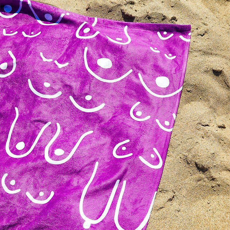 Boob Beach Towel - Titty City Design - Jessy Cummings